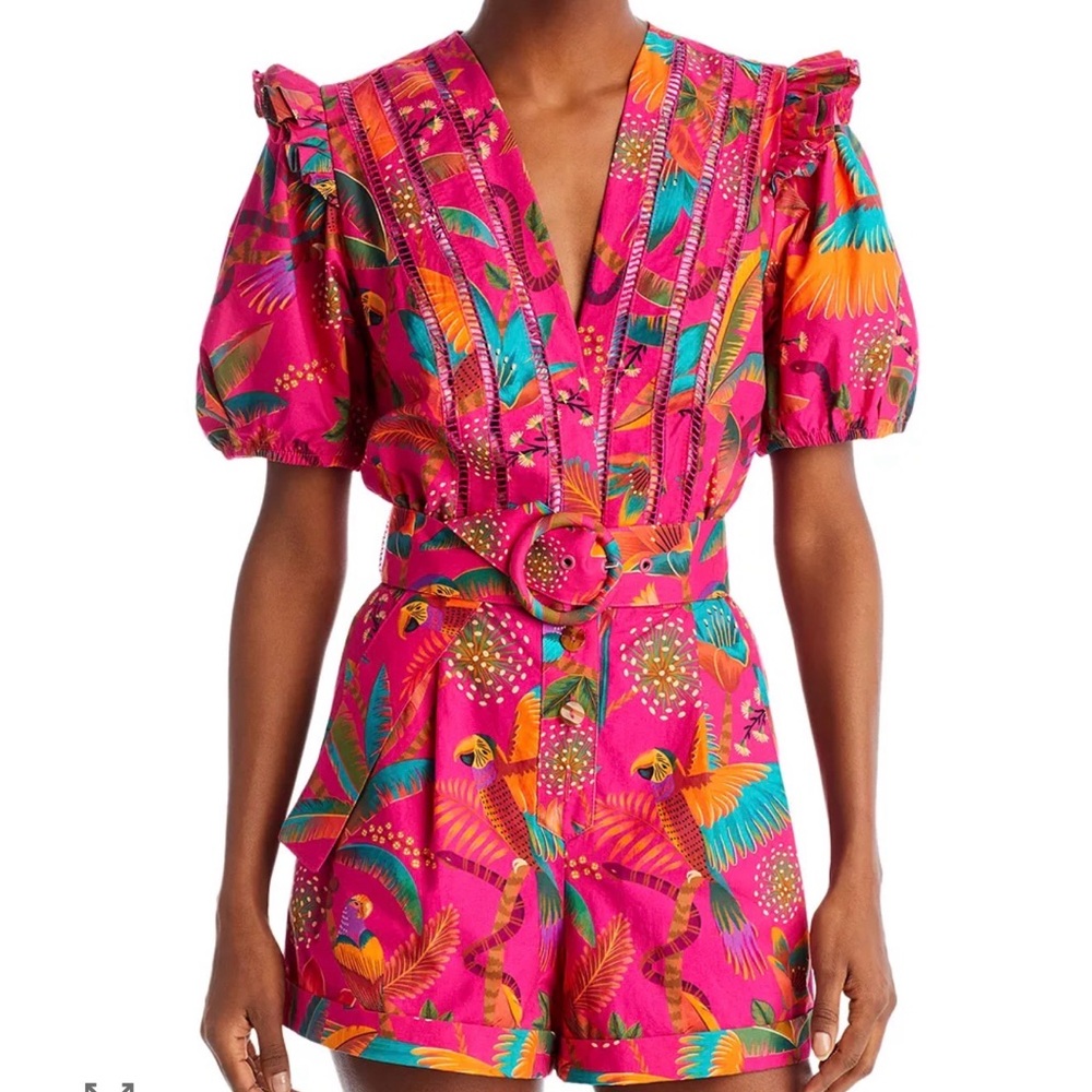 Macaw Party Romper Large